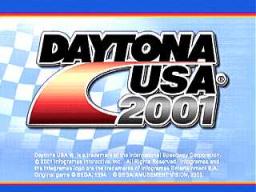 Daytona USA 2001 Title Screen